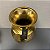 VASO DECORATIVO DE CERAMICA DOURADO COM DETALHES GRANDE - Imagem 3