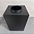 VASO TOKIO PRETO FOSCO DE CERÂMICA G 32x21cm M 22x17cm - Imagem 5