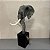 ESCULTURA MAMUTE CINZA/BRANCO OU BRANCO/DOURADO 59cm - Imagem 7