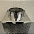 LANTERNA DECORATIVA EM INOX PRATA G 26x20cm P 21x14cm - Imagem 5