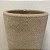 VASO CERAMICA BEGE COM A BASE EM METAL PRATA - Imagem 3