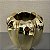 VASO DECORATIVO DE CERAMICA DOURADO - Imagem 3