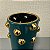 VASO DECORATIVO DE CERAMICA COM DETALHES EM BOLAS DOURADAS - Imagem 3