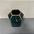 VASO DE CERAMICA DECORATIVO VERDE COM DOURADO GRANDE - Imagem 2