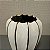 VASO DECORATIVO DE CERAMICA BRANCO COM LISTRAS DOURADA PEQUENO - Imagem 4