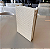 CAIXA LIVRO REVESTIDA EM PU BRANCO/NUDE 32x23cm - Imagem 3
