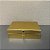 CAIXA EM MDF COM REVESTIMENTO DOURADO MEDIA - Imagem 1