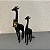 ESCULTURA GIRAFA EM RESINA PRETO PEQUENO - Imagem 2