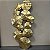 ESCULTURA DE PAREDE EM METAL DOURADO - Imagem 2