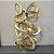 ESCULTURA DE PAREDE EM METAL DOURADO - Imagem 2