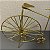 ESCULTURA BICICLETA DECORATIVA DOURADA 26CM - Imagem 2