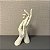 ESCULTURA MAOS EM RESINA BRANCO 28X14CM - Imagem 1