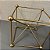ESCULTURA CUBO ARAMADO EM METAL DOURADO G 20cm M 15cm - Imagem 5