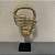 ESCULTURA FACE DOURADA G 34cm M 32cm - Imagem 3
