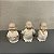 TRIO ESCULTURA BUDA CREME 15CM - Imagem 1