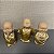TRIO DE ESCULTURA BUDA DOURADO 15CM - Imagem 2