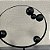 ESCULTURA ARCO COM BOLAS DECORATIVO EM FERRO E MARMORE PRETO G 40cm M 36cm - Imagem 5