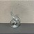 ADORNO DE MURANO TRANSPARENTE SNAIL 32CM - Imagem 2