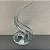 ADORNO DE MURANO TRANSPARENTE SNAIL 32CM - Imagem 3