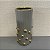 VASO DECORATIVO CIN]ZA COM BOLAS DOURADAS 28CM - Imagem 1