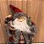BONECO NATAL PAPAI NOEL ROUPA VERMELHA E XADREZ PEQUENO 30CM - Imagem 2