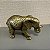 ELEFANTE DE RESINA DOURADO - Imagem 3