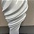 VASO ESPIRAL BRANCO 35CM - Imagem 3