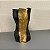 VASO CERAMICA PRETO E DOURADO ORGANIC - Imagem 1