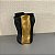 VASO CERAMICA PRETO DOURADO ORGANIC - Imagem 1