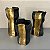 VASO CERAMICA PRETO DOURADO ORGANIC - Imagem 2