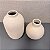 VASO II OFF WHITE BOJUDO COM TEXTURA 15CM - Imagem 2
