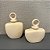 POTICHE SAND EM CERAMICA BEGE TEXTURA E PINTINHAS G 22x15cm M 18x15cm - Imagem 1