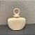 POTICHE SAND EM CERAMICA BEGE TEXTURA E PINTINHAS G 22x15cm M 18x15cm - Imagem 3