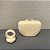POTICHE SAND EM CERAMICA BEGE TEXTURA E PINTINHAS G 22x15cm M 18x15cm - Imagem 5