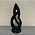Escultura Kiss em Resina Preto G 39x15cm M 30x12cm - Imagem 3