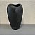 Vaso Lumina em Ceramica Preto Fosco G 42x22cm e M 34x18cm - Imagem 3