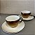 CONJUNTO 2 XÍCARAS CAFÉ COM 2 PIRES PORCELANA - Imagem 1