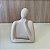 Escultura Pessoa Casal Sintonia II em Ceramica Bege 21x15x7cm - Imagem 1