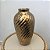 Vaso Decorativo Dourado Envelhecisdo em Espiral Medio 25x15cm - Imagem 1