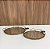 Bandeja em Metal Oval com Espelho Dourada 41cm e 35cm - Imagem 1