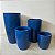 Vaso Coluna Redondo Polido Marmorizado 67cm, 54cm, 40cm, 29cm - Imagem 1