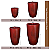 Vaso Coluna Redondo Polido Marmorizado 67cm, 54cm, 40cm, 29cm - Imagem 3