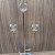 CASTICAL DE METAL COM VIDRO 3 VELAS 12X33,5CM - Imagem 3