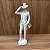 ESCULTURA GENTLEMAN BRANCO 31X15X7 CM - Imagem 1