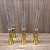CONJUNTO TAÇA PARA CHAMPANHE DE CRISTAL E METAL 5,7X25CM 6 UNIDADES - Imagem 1
