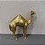 ESCULTURA DROMEDÁRIO EM POLIRESINA DOURADO - Imagem 4