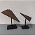 ESCULTURA AVIÃO EM MADEIRA G 31x22cm M 26x15cm - Imagem 1