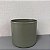 CACHEPOT EM METAL BEGE E VERDE G 20X18CM E P 17X14CM - Imagem 5
