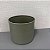 CACHEPOT EM METAL BEGE E VERDE G 20X18CM E P 17X14CM - Imagem 6