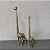 ESCULTURA GIRAFA EM POLIRESINA DOURADO G 40CM M32CM - Imagem 1